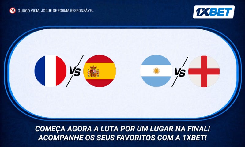 França - Espanha, Inglaterra - Argentina: quem vai à final do World Championship?